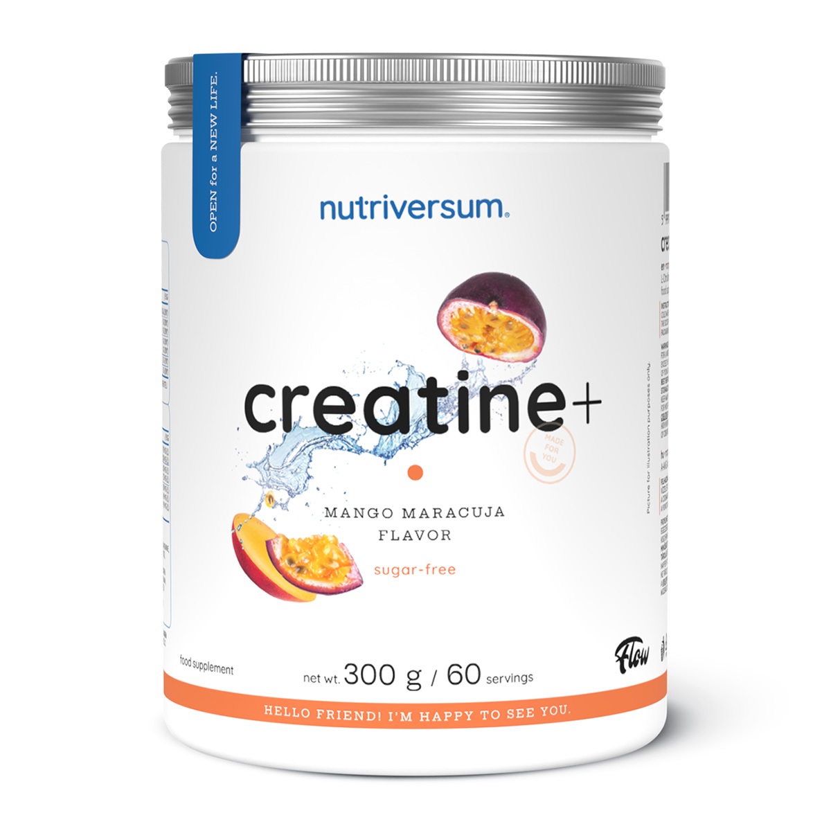 Nutriversum Flow Creatine+ Sugar Free - 300 g