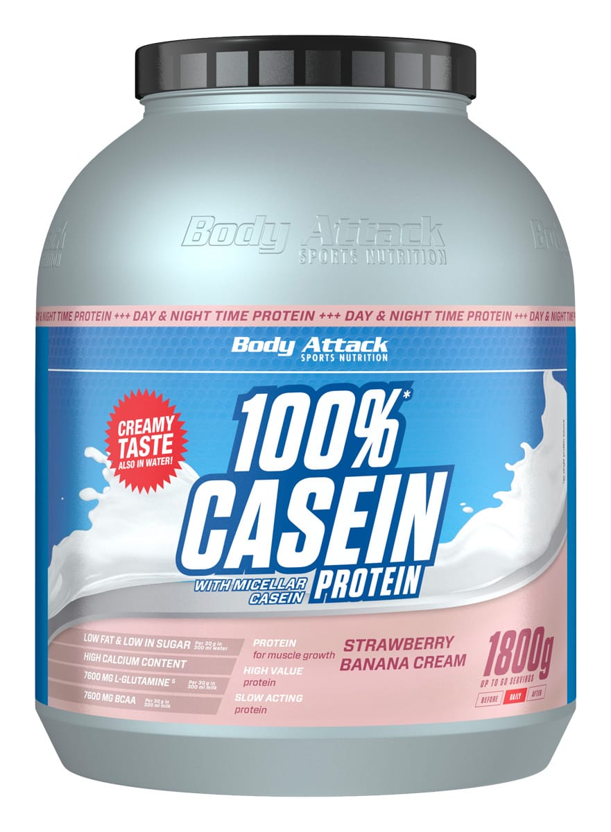 Body Attack 100% Casein Protein - 1800 g