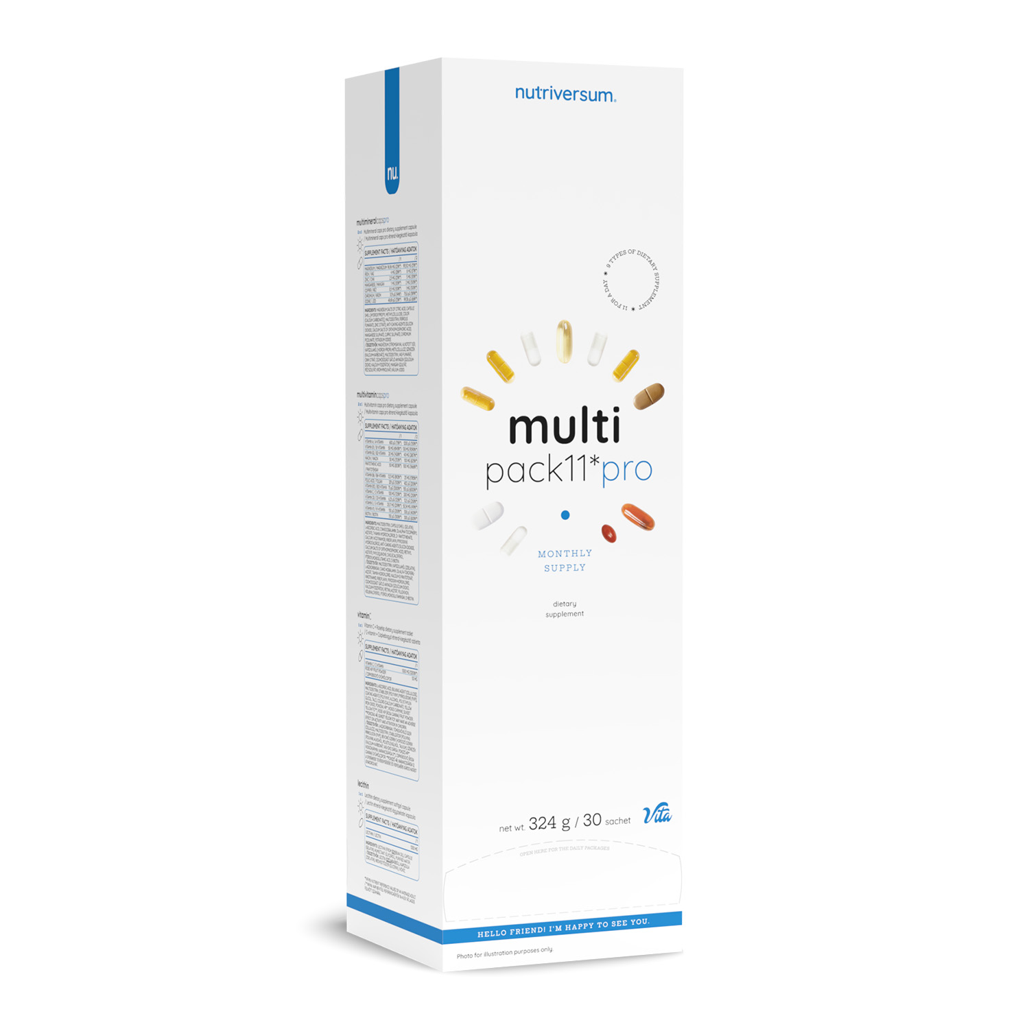 Nutriversum Vita Multi Pack 11 Pro - 30 Packs