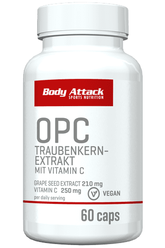Body Attack OPC Traubenkern-Extrakt - 60 Kapseln