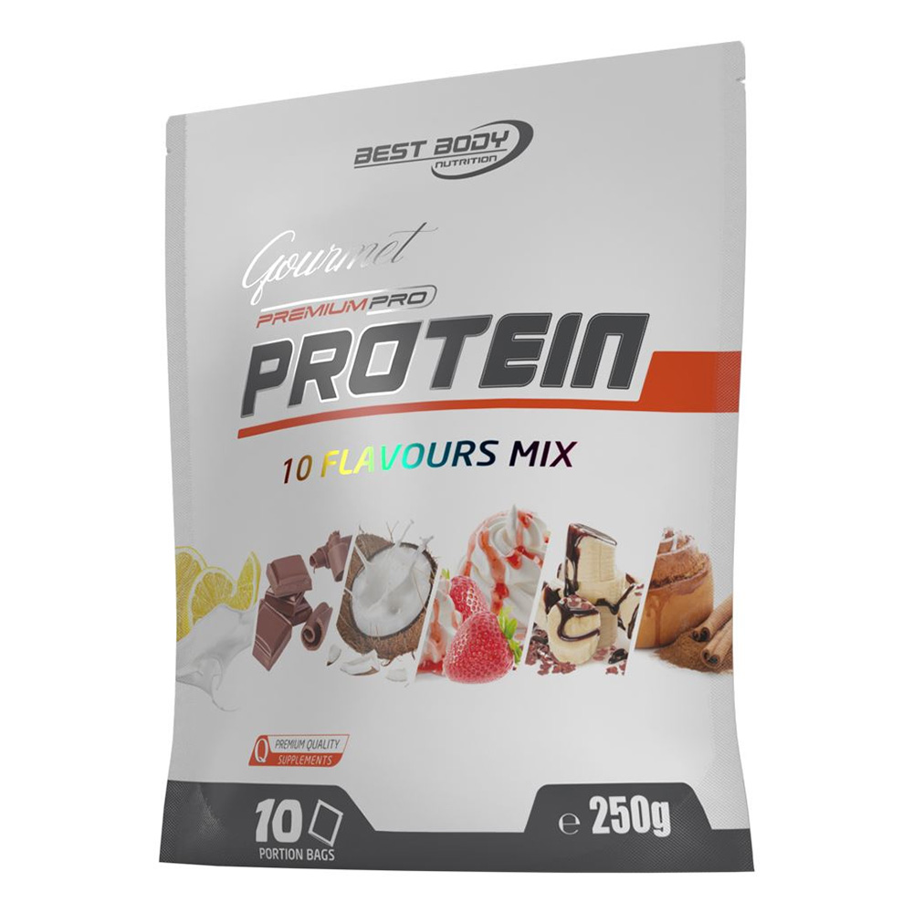 Best Body Nutrition Gourmet Premium Pro Protein - 10 x 25 g Mix