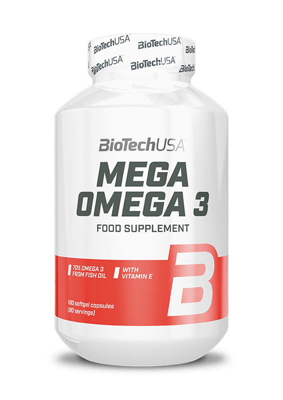 BioTech USA Mega Omega 3 - 180 Kapseln