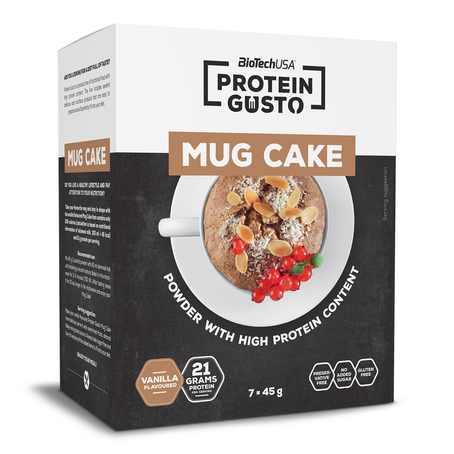 BioTech USA Protein Gusto Mug Cake - 7 x 45 g Vanilla