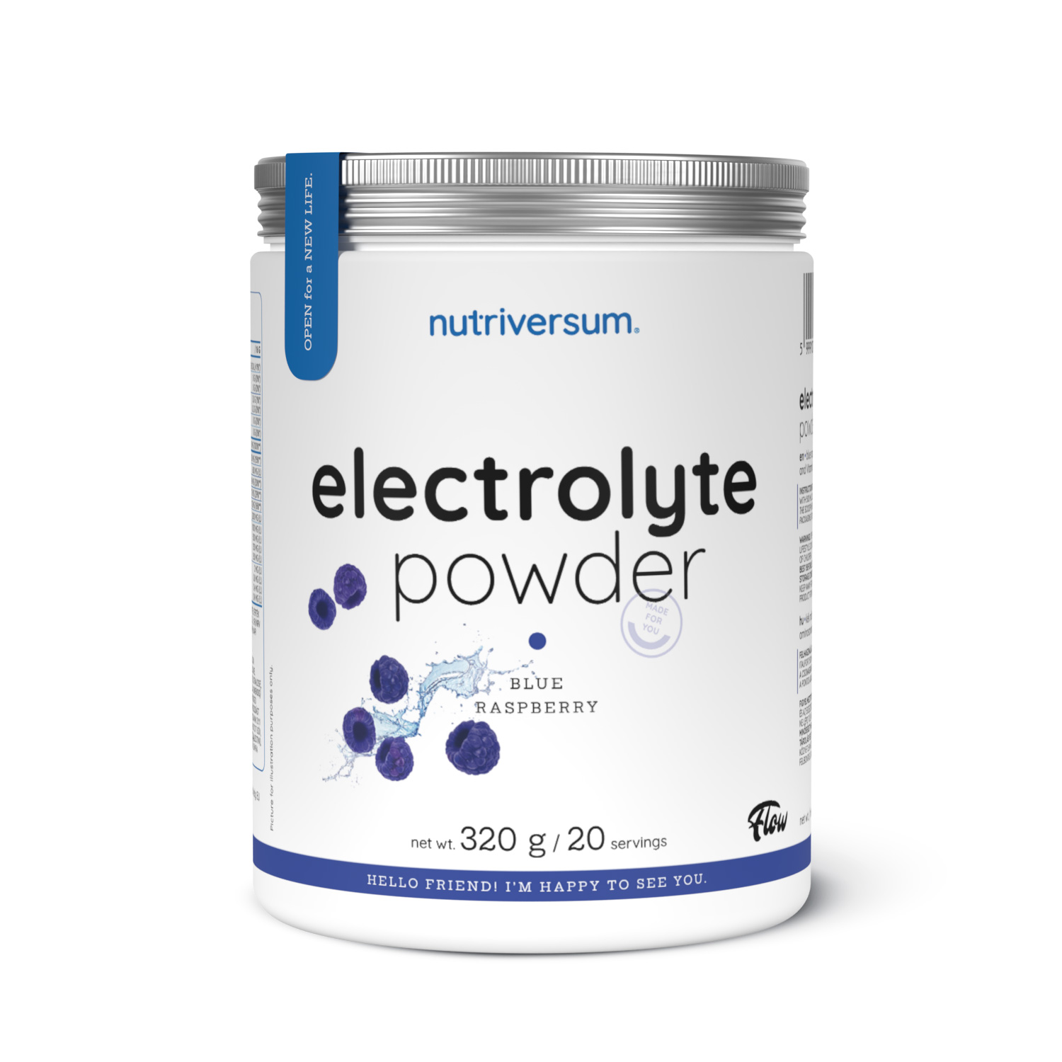 Nutriversum Flow Electrolyte Powder - 320 g Blue Raspberry
