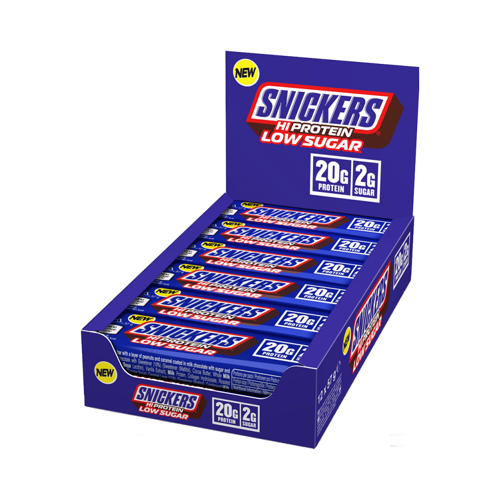 Mars Protein Snickers Low Sugar High Protein Bar - 12 x 57 g