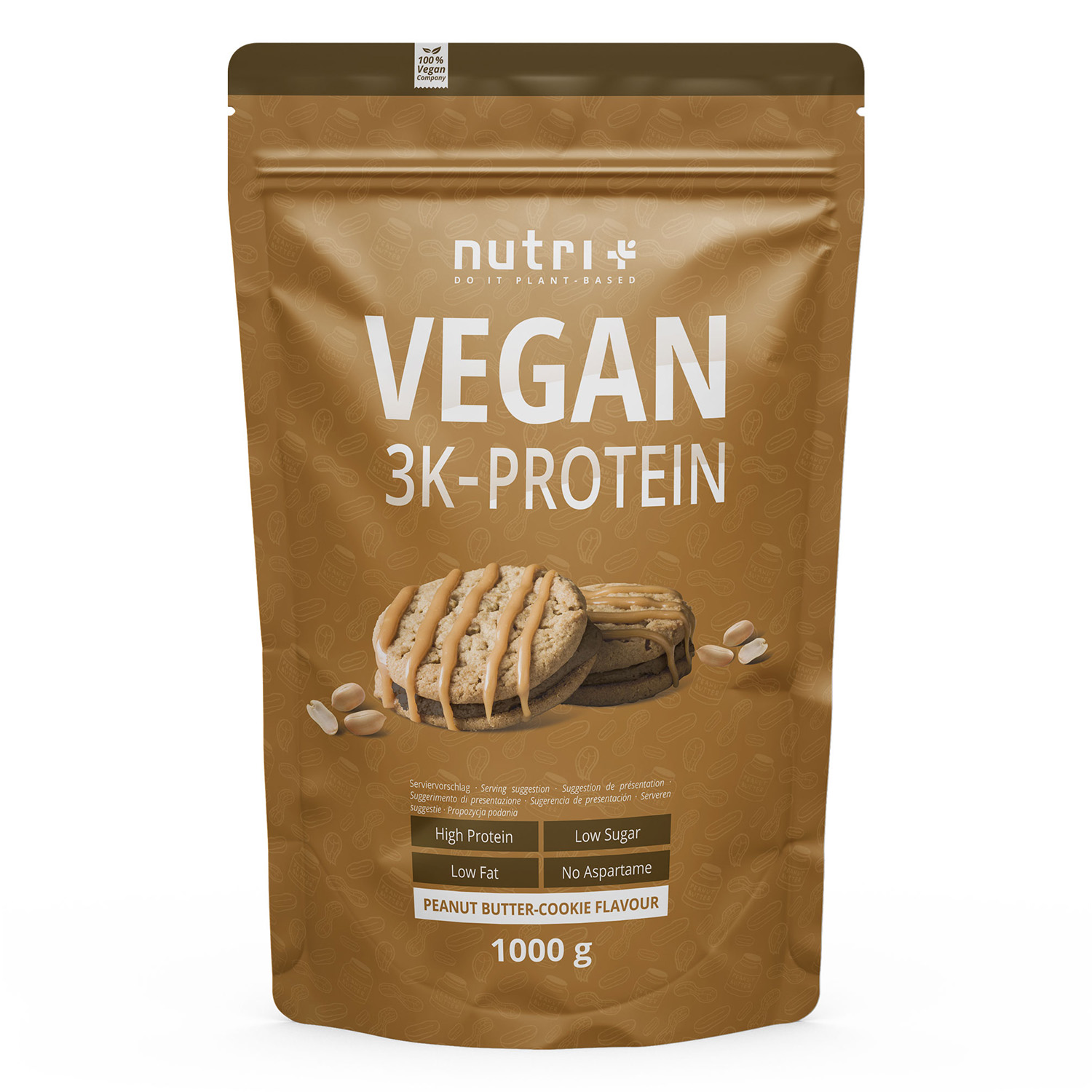 Nutri+ Vegan 3K Protein - 1000 g