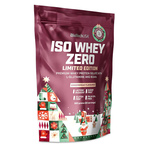 BioTech USA Iso Whey Zero - 500 g Xmas Edition Gingerbread