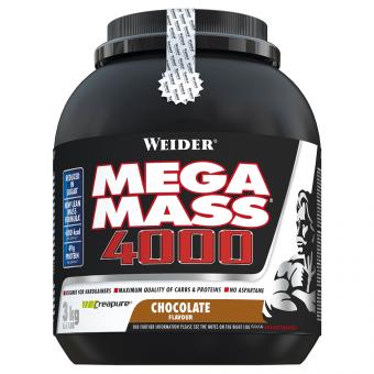 WEIDER Mega Mass 4000 - 3 kg / 3000 g Chocolate / Schokolade