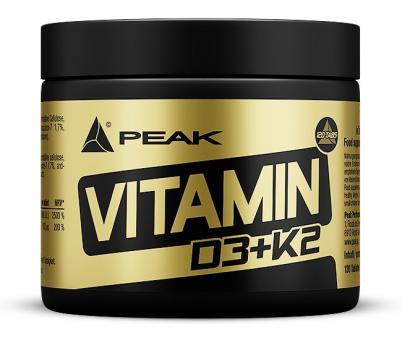 Peak Vitamin D3 + K2 - 120 Tabletten 