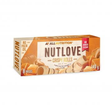 Allnutrition Nutlove Crispy Rolls - 140 g MHD Salted Caramel