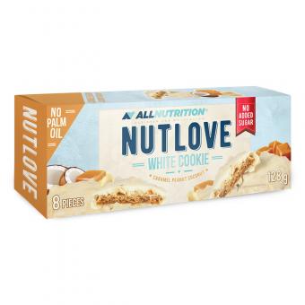 Allnutrition Nutlove Cookies - 130 g White Cookie Caramel Peanut Coconut