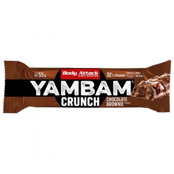 Body Attack YamBam Crunch - VE 15 x 55 g Chocolate Brownie