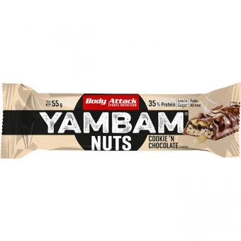 Body Attack YAMBAM NUTS - 55g Cookie & Chocolate