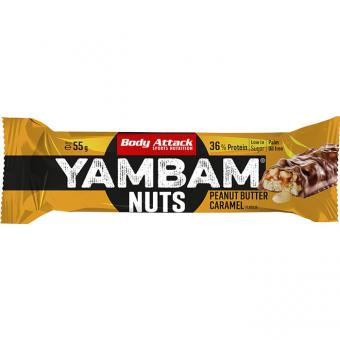Body Attack YAMBAM NUTS - 55 g Peanut Butter Caramel