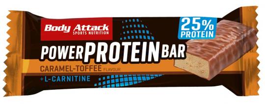 Body Attack Power Protein-Bar - VE 24 x 35 g Caramel Toffee