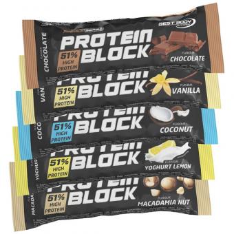 Best Body Nutrition Protein Block - 15 x 90 g Mix Box