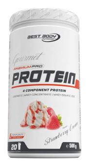 Best Body Nutrition Gourmet Premium Pro Protein - 500 g Strawberry Cream