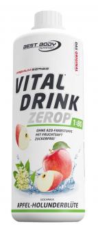 Best Body Nutrition Vital Drink Zerop - 1000 ml Apfel-Holunderblüte