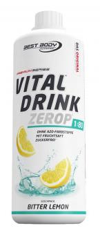 Best Body Nutrition Vital Drink Zerop - 1000 ml Bitter-Lemon