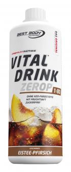 Best Body Nutrition Vital Drink Zerop - 1000 ml Eistee-Pfirsich