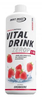 Best Body Nutrition Vital Drink Zerop - 1000 ml Erdbeere