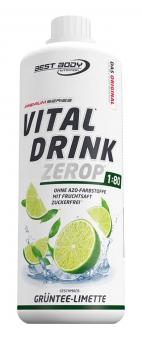 Best Body Nutrition Vital Drink Zerop - 1000 ml Green Tea Lime