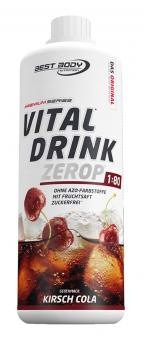 Best Body Nutrition Vital Drink Zerop - 1000 ml Kirsch-Cola