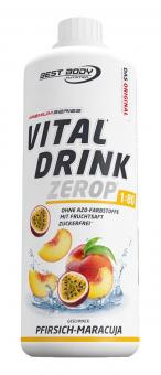 Best Body Nutrition Vital Drink Zerop - 1000 ml Pfirsich-Maracuja