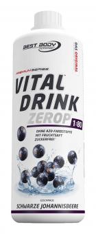 Best Body Nutrition Vital Drink Zerop - 1000 ml Schwarze Johannisbeere