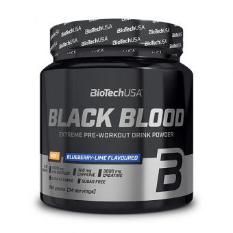 BioTech USA Black Blood NOX+ - 340 g Blaubeere-Lime