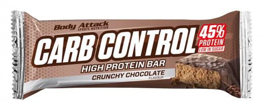 Body Attack Carb Control Proteinriegel - 100 g Crunchy Chocolate