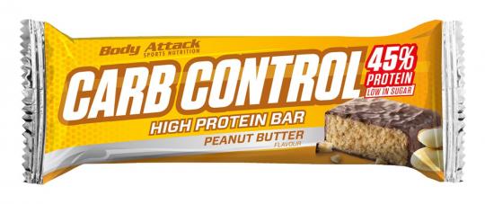 Body Attack Carb Control Proteinriegel - 100 g Peanut Butter