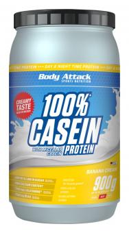 Body Attack 100% Casein Protein - 900 g Banana Cream