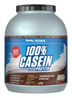 Body Attack 100% Casein Protein - 1800 g Chocolate Cream