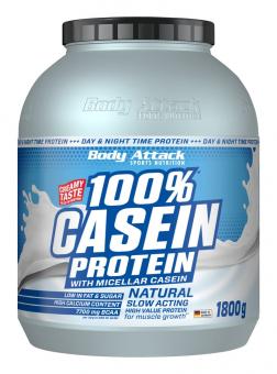 Body Attack 100% Casein Protein - 1800 g Neutral