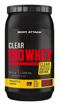 Body Attack Clear Iso Whey - 900 g Pineapple-Mango