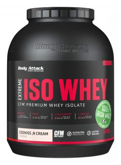 Body Attack Extreme Iso Whey - 1,8 kg Cookies & Cream