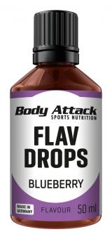Body Attack Flav Drops - 50 ml Blueberry
