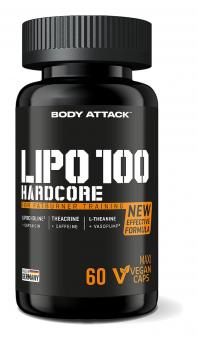 Body Attack Lipo 100 Hardcore - 60 Kapseln 