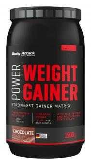 Body Attack Power Weight Gainer - 1,5 kg Schokolade