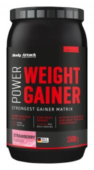 Body Attack Power Weight Gainer - 1,5 kg Erdbeere