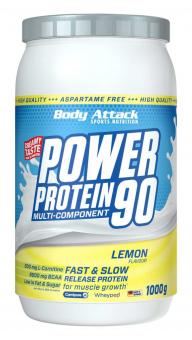 Body Attack Power Protein 90 - 1 kg Lemon Flavour