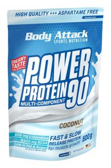 Body Attack Power Protein 90 - 500 g Coconut Cream