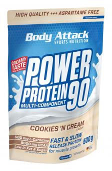 Body Attack Power Protein 90 - 500 g Cookies & Cream