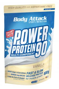 Body Attack Power Protein 90 - 500 g Vanilla Cream