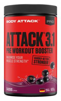 Body Attack PRE ATTACK 3.1 - 600 g Cassis