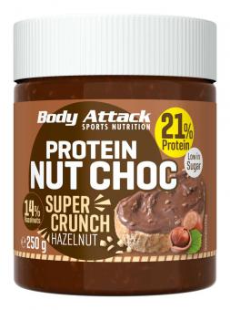 Body Attack Protein Nut Choc - 250 g Hazelnut Super Crunch 