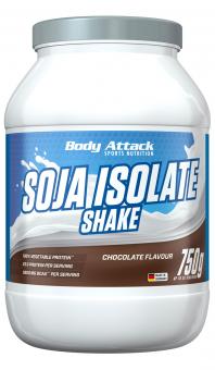 Body Attack Soja Isolate Shake - 750 g Chocolate