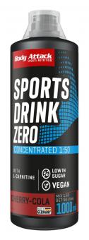Body Attack Sports Drink Zero - 1000 ml Cola-Cherry