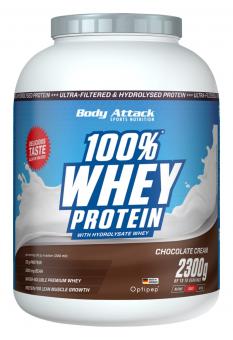 Body Attack 100% Whey Protein - 2,3 kg Chocolate